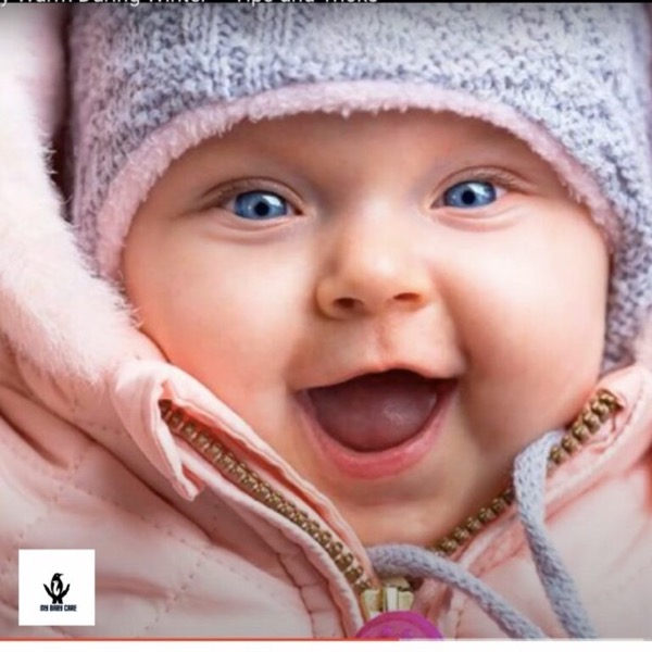 A baby with baby clothing suitable for winter.It is a good solutions for how to keep your baby warm