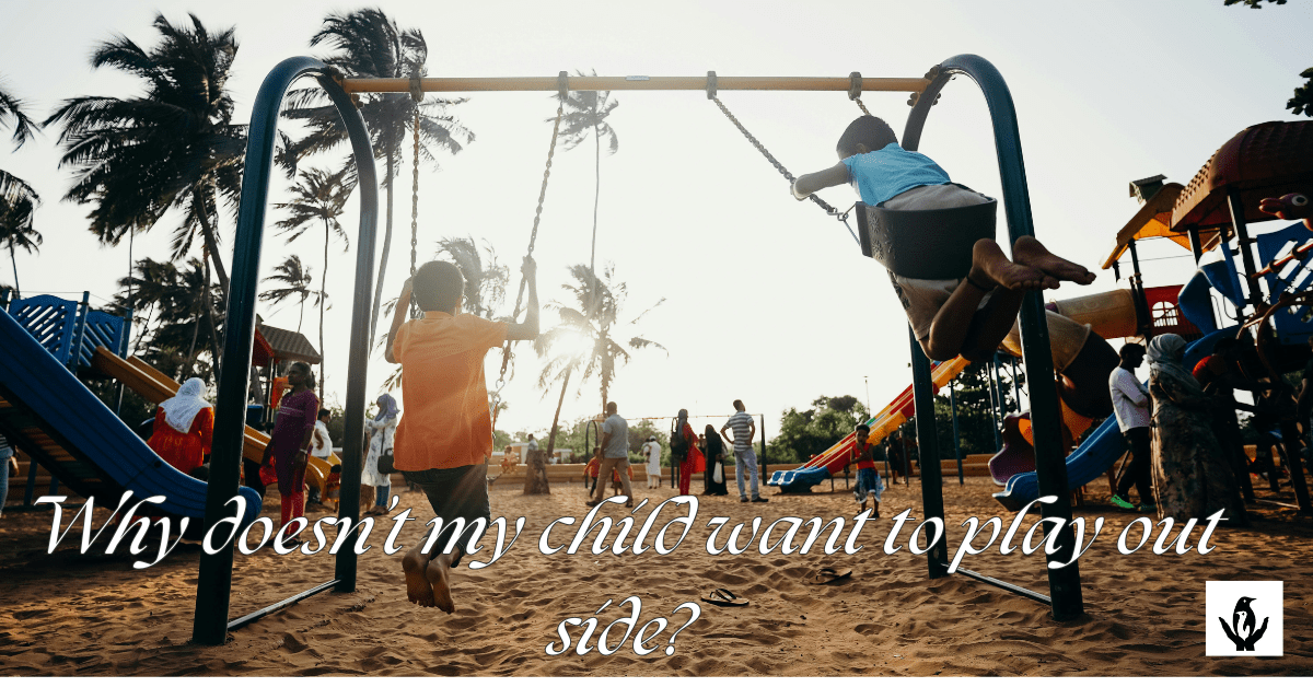 children play outside