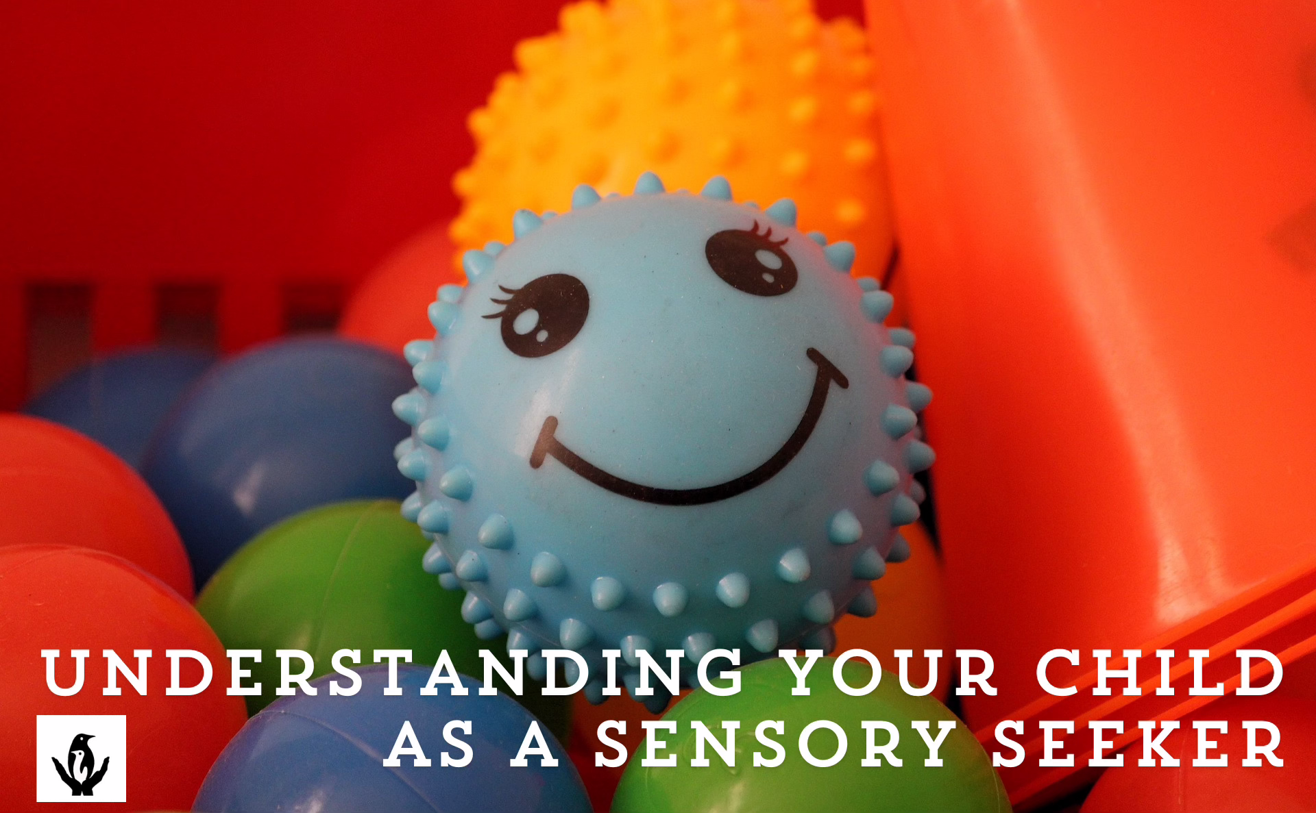 sensory ball with smily face